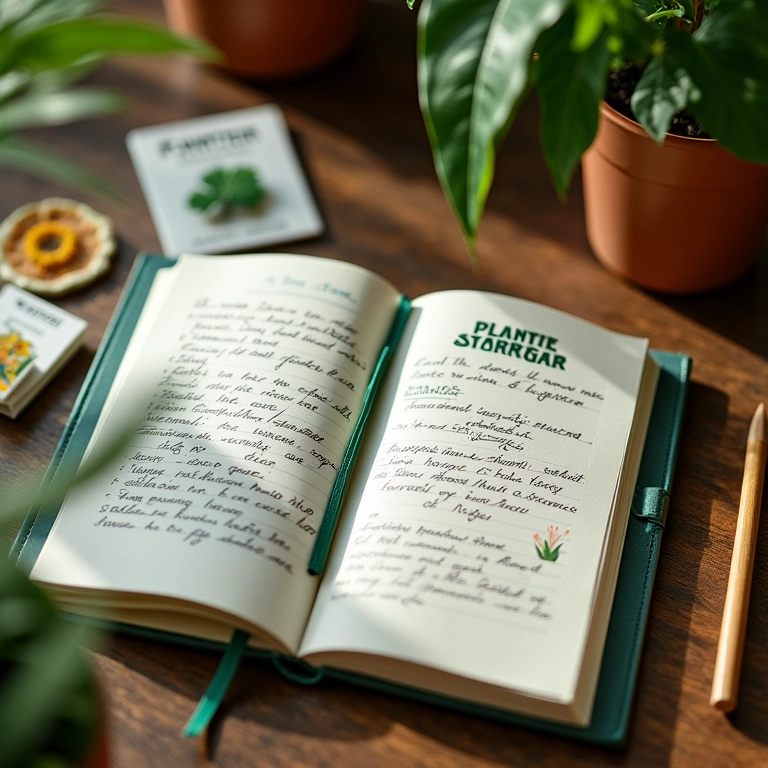 Caderno de jardinagem da Plantei para acompanhar a horta.