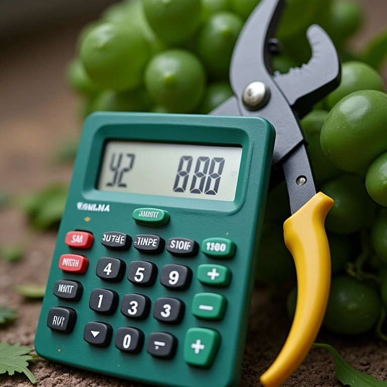 Calculadora mostrando valor da contribuição mensal do MEI para podador de árvores.