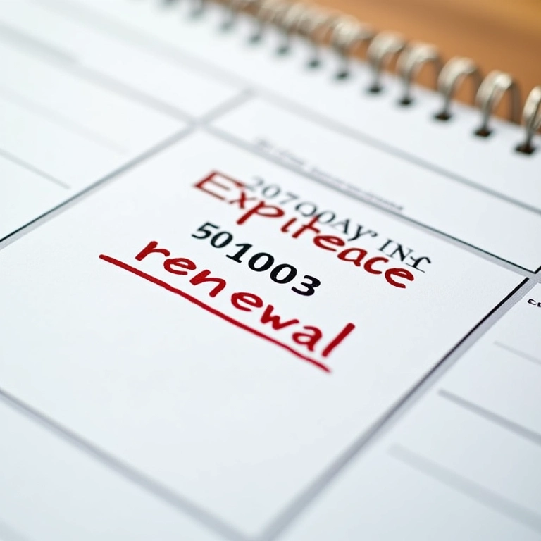 Calendário marcando data de vencimento, representando a necessidade de renovar o alvará.