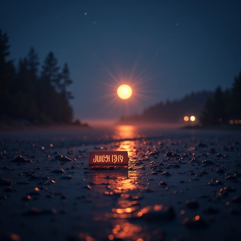 Calendário marcando junho e julho com o sol da meia-noite