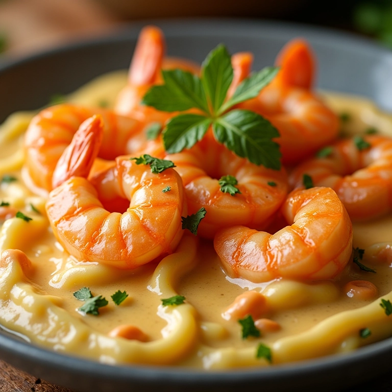 Camarão na Moranga vegano, sabor e sustentabilidade em um prato.