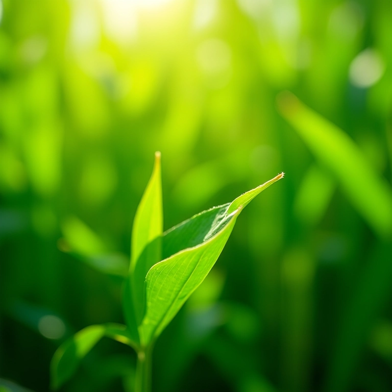 Campo de soja transgênica exuberante e saudável.