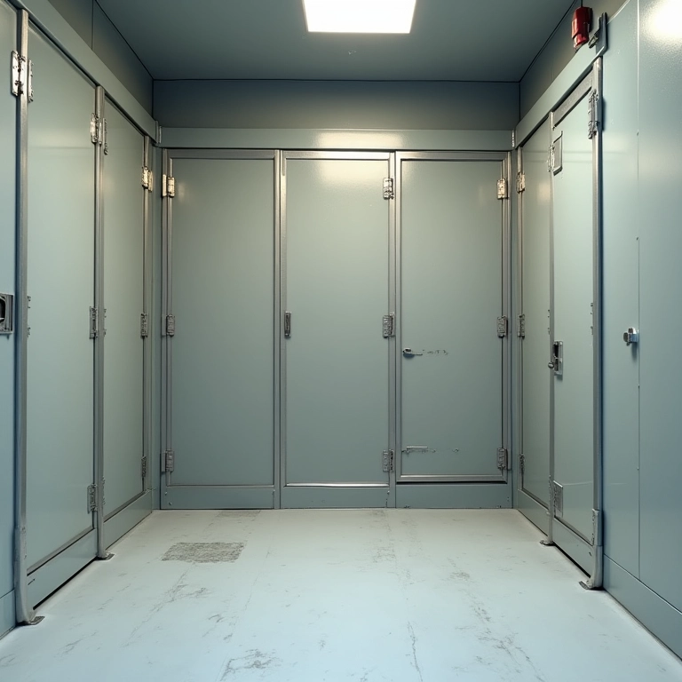 Canil de fácil limpeza com sistema de drenagem.