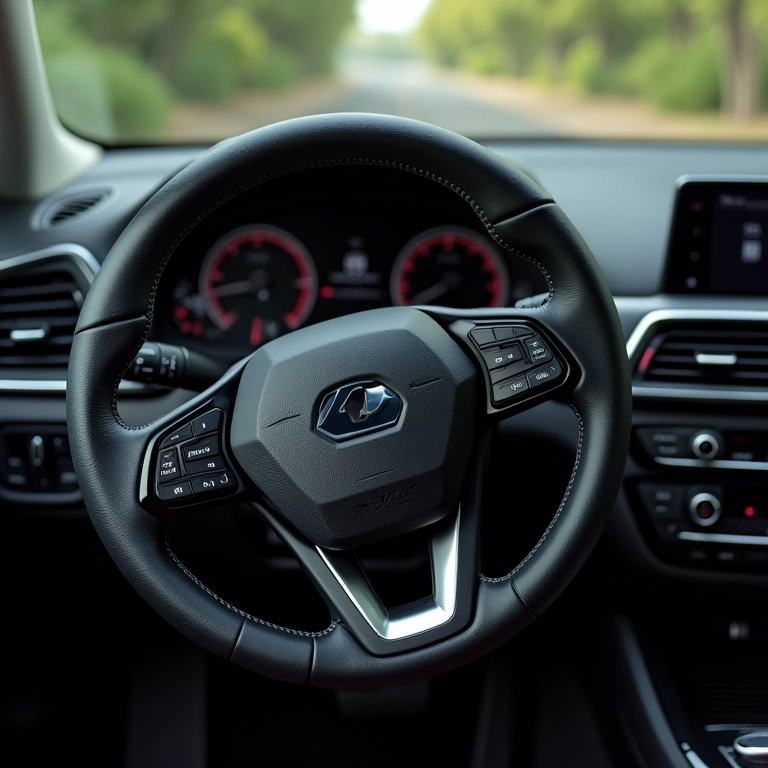 Capa de volante em couro ecológico da Shutt.