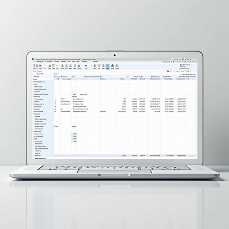 Captura de tela de planilha organizada para cálculos de custos e preços em laptop.