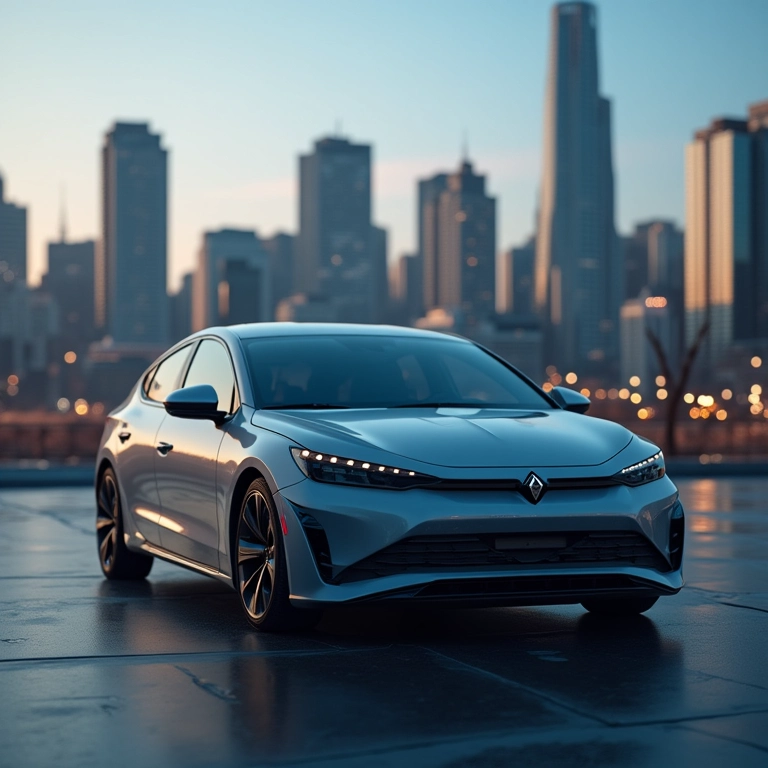 Carro compacto 2025 com baixo consumo de combustível.