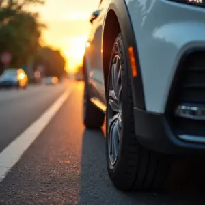 Carro Puxando Para um Lado: Alinhamento ou Algo Mais Sério? Carro puxando para um lado na rua, sinal de problema.