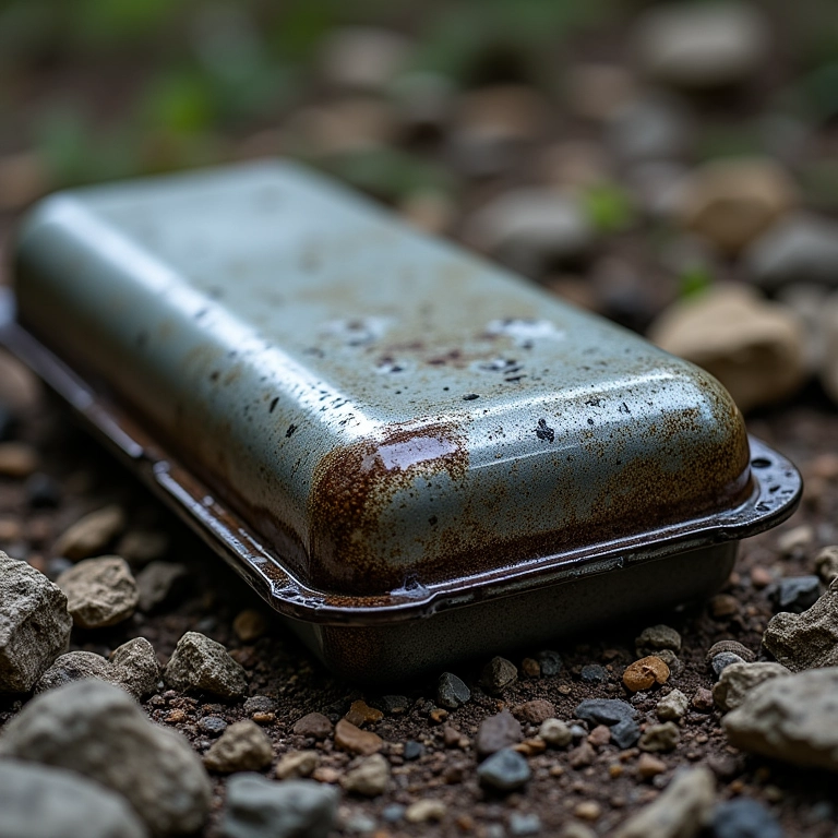 Cárter danificado após um impacto.