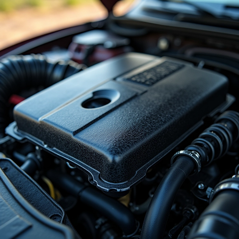 Cárter protegendo componentes internos do motor.