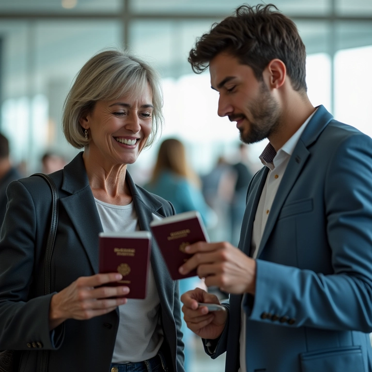 Casal brasileiro e argentino viajando com facilidade pelo Mercosul.