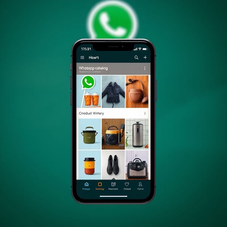Catálogo de produtos no WhatsApp Business.