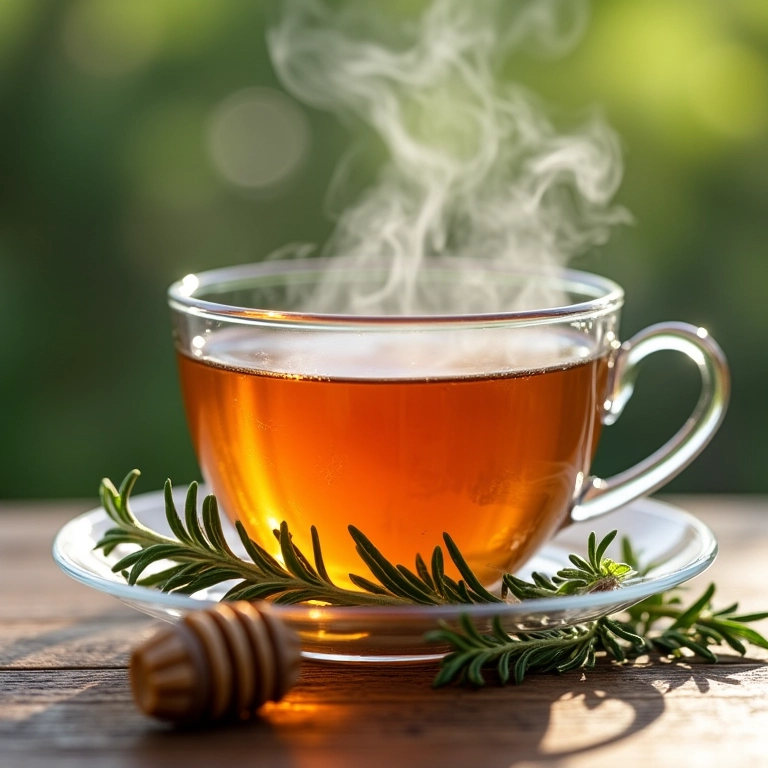 Chá de alecrim revigorante.