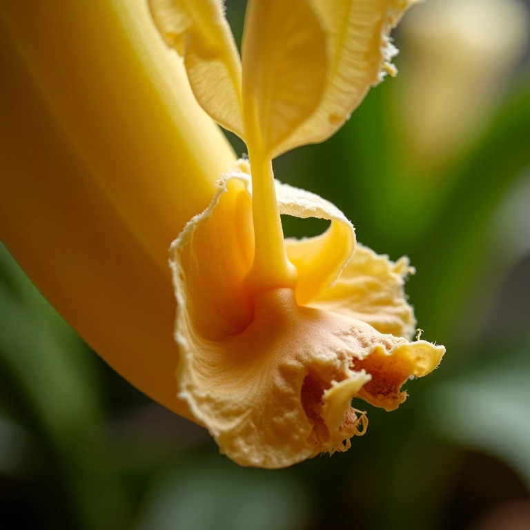 Chá de banana sendo despejado nas raízes de orquídea.