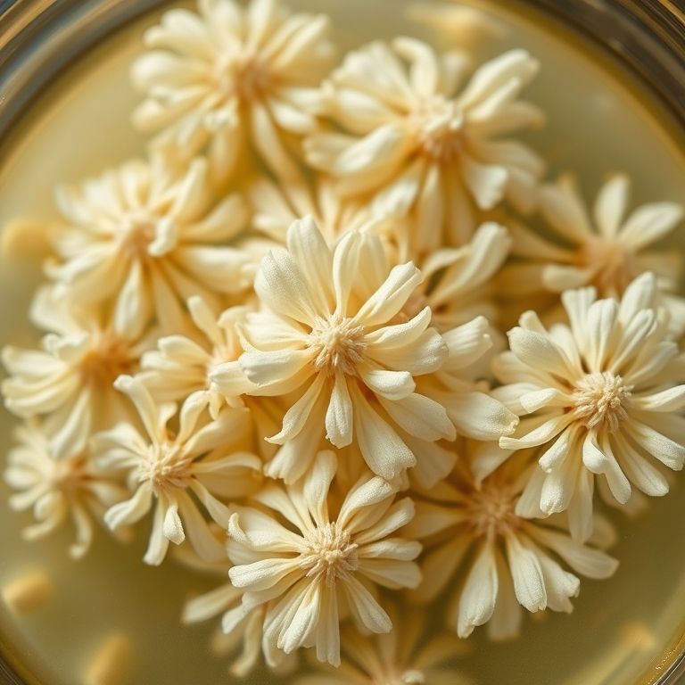 Chá de crisântemo branco.