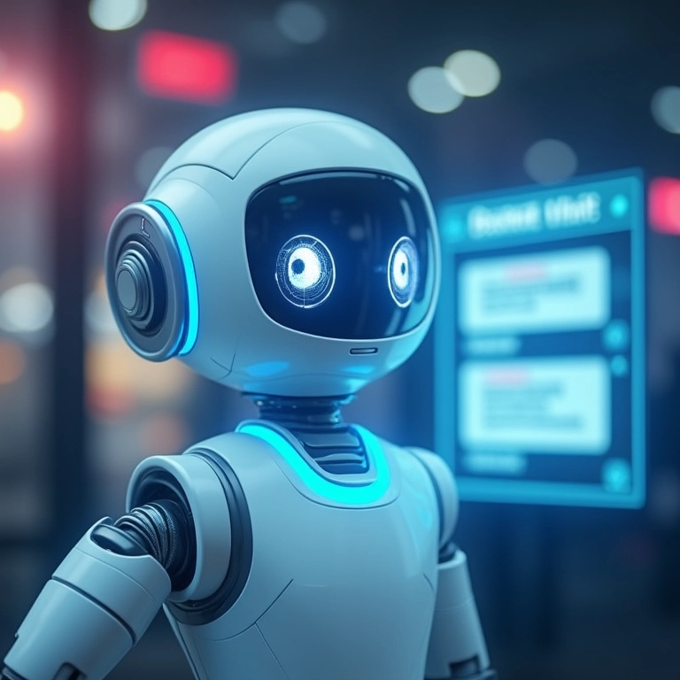 Chatbot inteligente auxiliando cliente online.