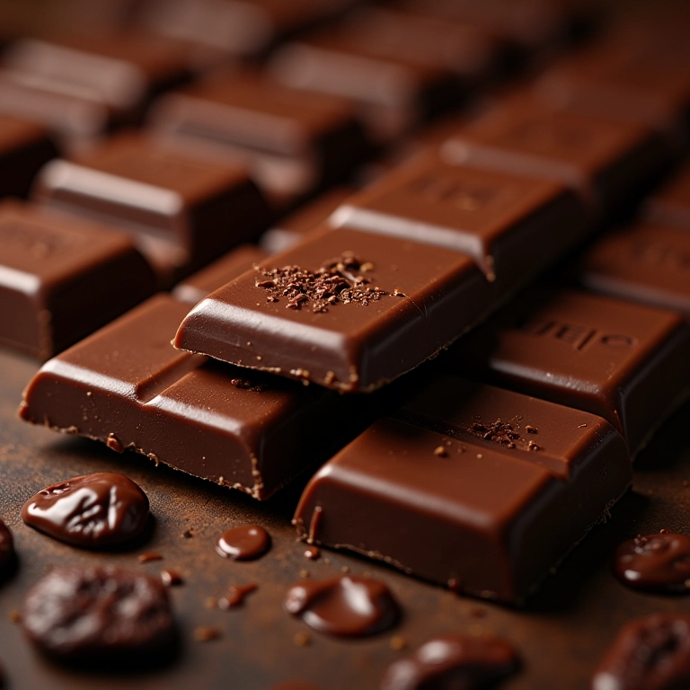 Chocolate de qualidade para a cobertura.