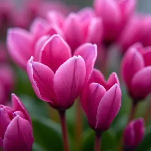 Ciclame em plena floração, destacando a beleza e cores vibrantes.