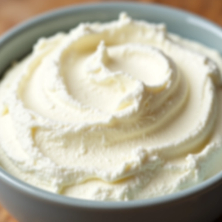 Close up de ricota fresca da Marca X.