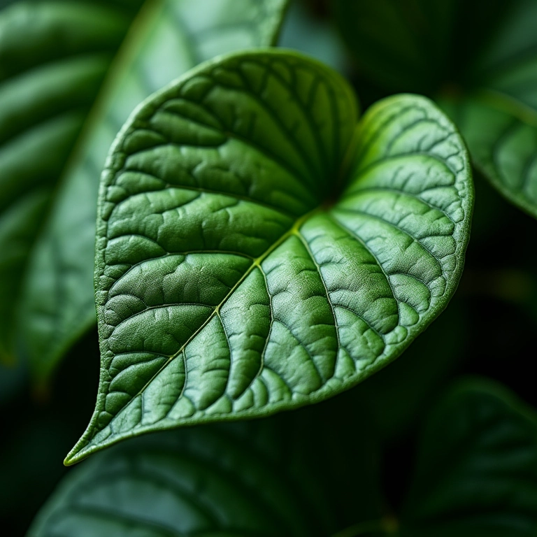 Close-up de uma Begônia Rex, mostrando a beleza de suas folhagens exóticas.