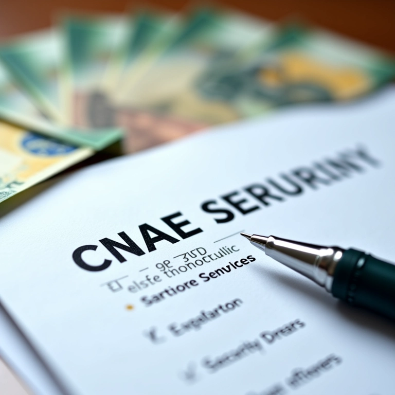 Código CNAE para atividade de porteiro/vigia destacado.