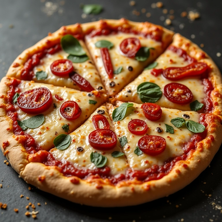 Código Morse representado com ingredientes de pizza, curiosidade divertida.