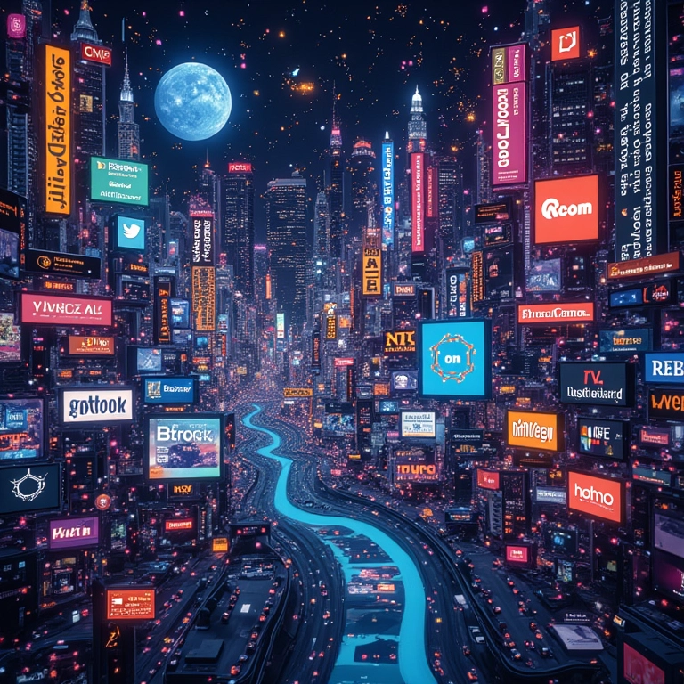 Colagem de sites icônicos da era dos pontocom, refletindo o boom e a queda.