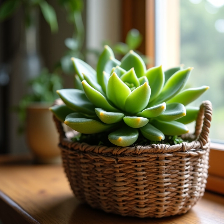 Colar de Pérolas em cesto rústico.