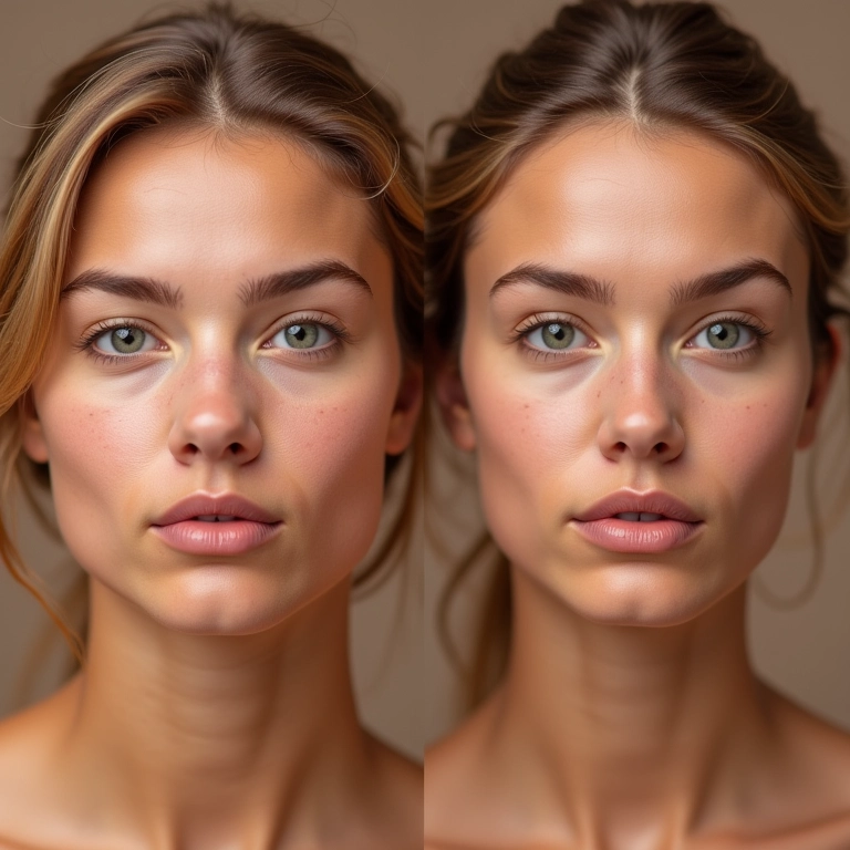 Comparação de tipos de pele com manteigas corporais.