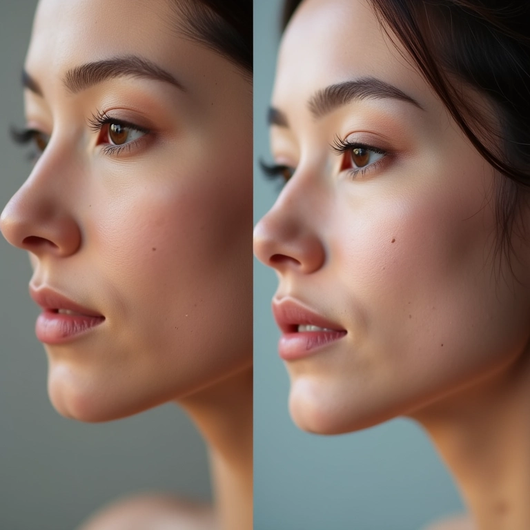 Comparação lado a lado de seringas de bioestimulador de colágeno e preenchimento dérmico.