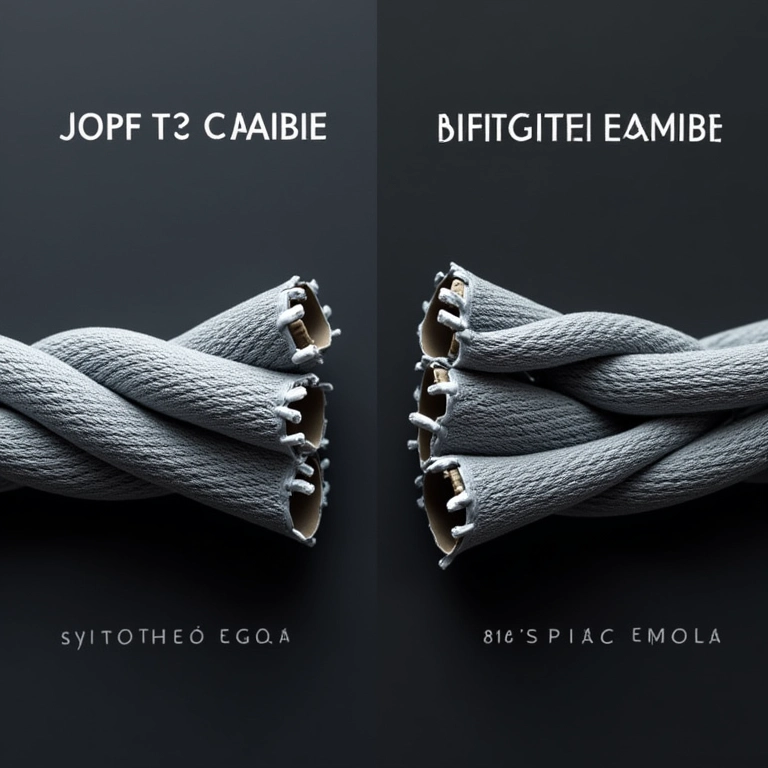 Comparativo: cabo de aço vs. cabo sintético.