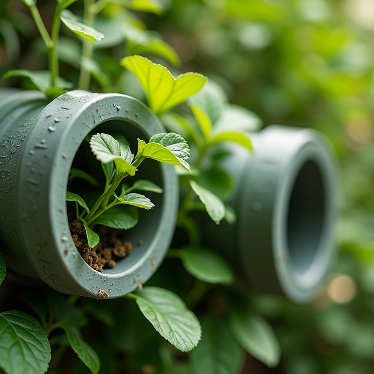Comparativo dos melhores tipos de cano de PVC para usar em horta vertical, destacando a durabilidade.