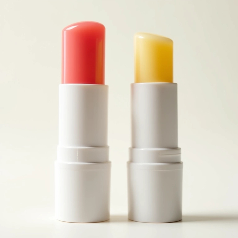 Comparativo entre protetor labial comum e protetor solar labial.