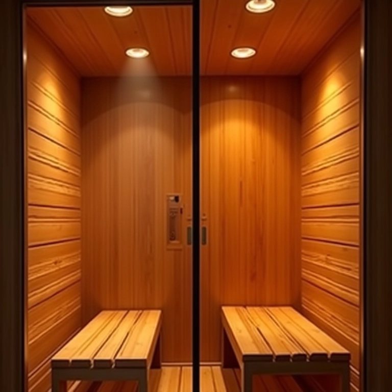 Comparativo entre sauna a vapor e sauna seca, mostrando as diferenças de calor e umidade.