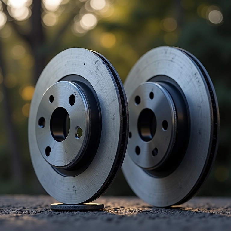 Comparativo: freio de cerâmica leve vs. freio de aço.