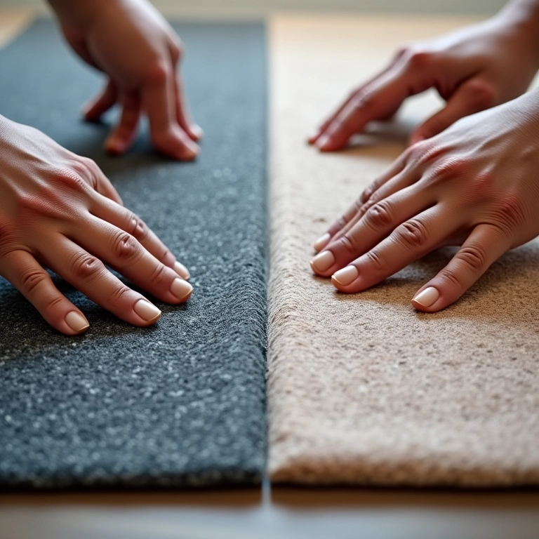 Comparativo: manta de drenagem e TNT.