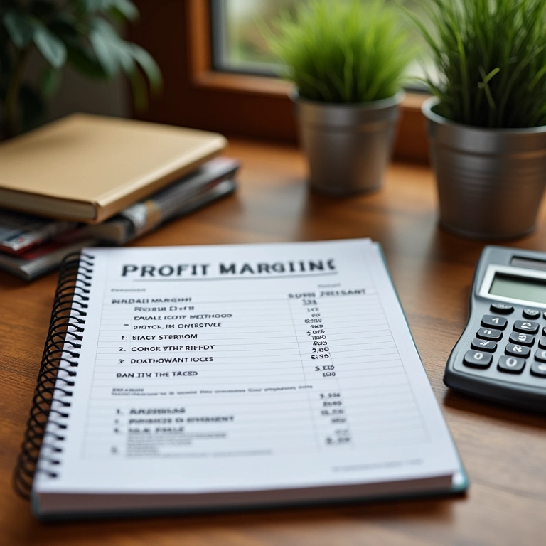 Componentes essenciais do preço de venda em um caderno, decoração Farm Rio.