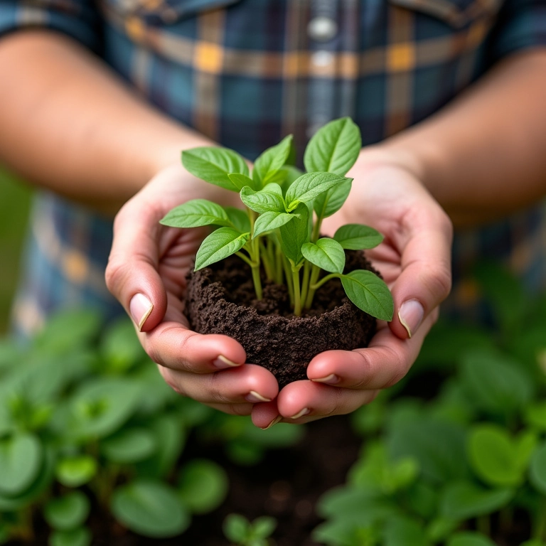 Comprando mudas de peixinho da horta em um mercado local.