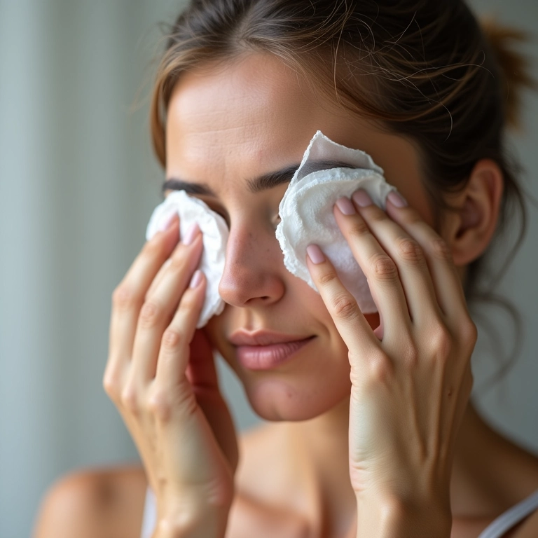 Compressas geladas para reduzir o inchaço.