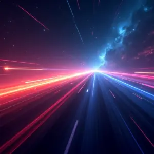 Qual A Velocidade Da Luz O Limite Universal Explicado Conceito abstrato da velocidade da luz como limite universal.