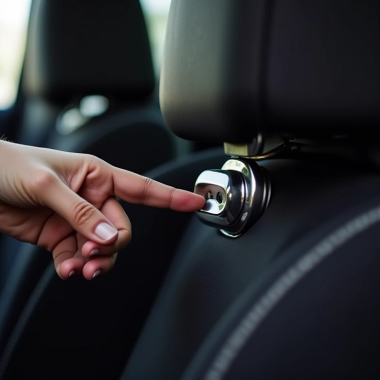 Conector ISOFIX de uma cadeirinha, mostrando como identificar se o carro possui o sistema.