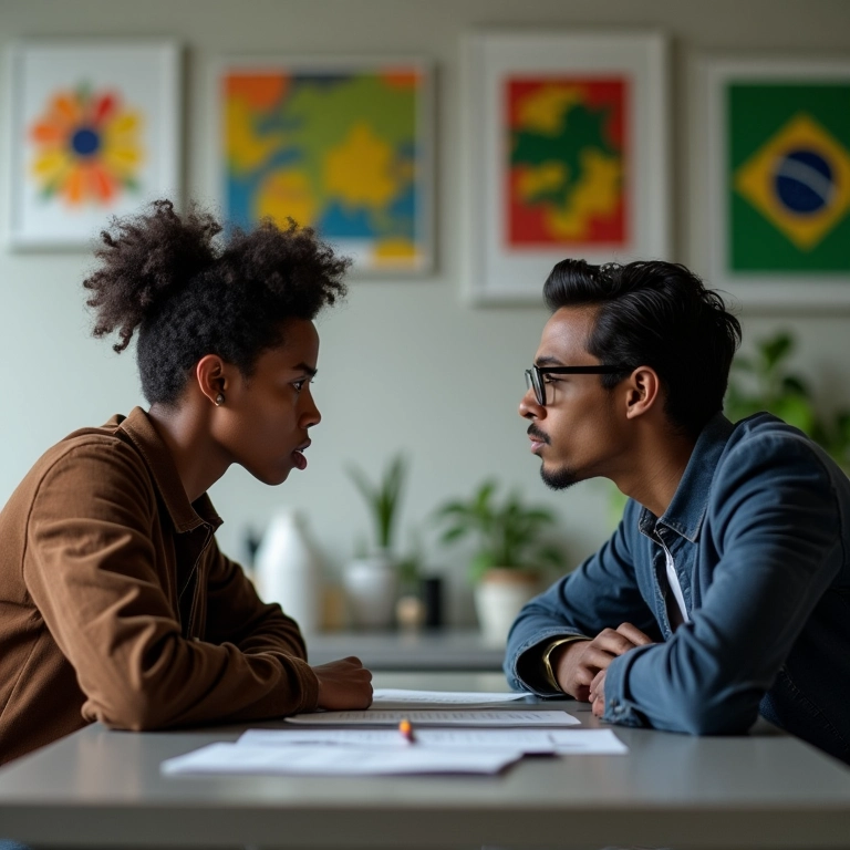 Conflito familiar durante discussão sobre a sucessão dos negócios.