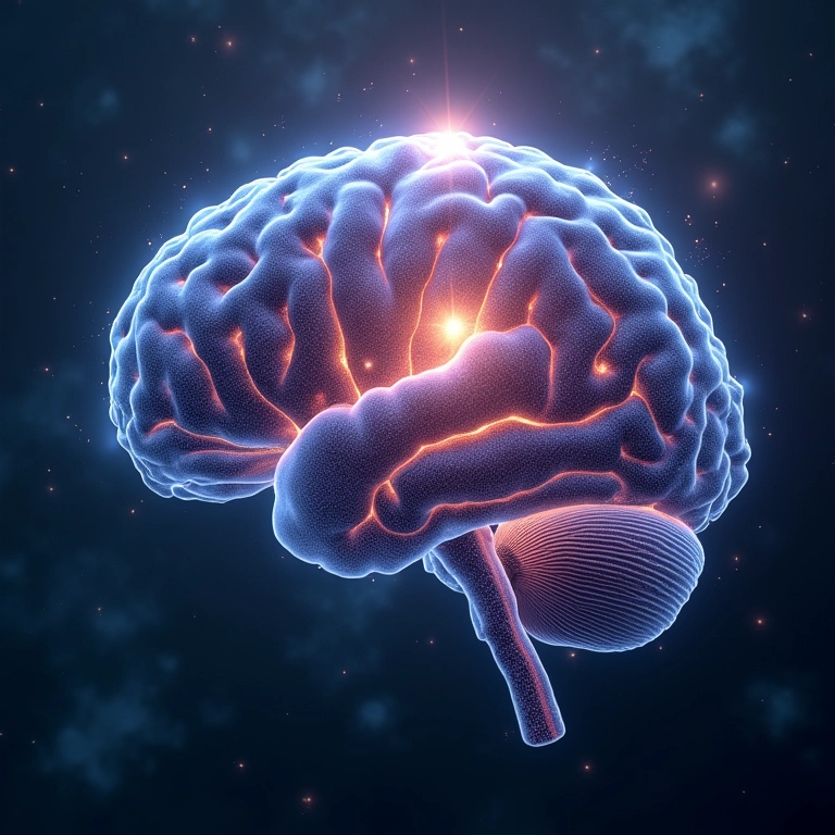 Consciência interagindo com a realidade quântica.