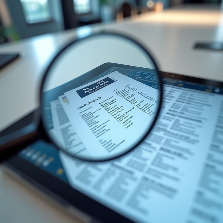 Consulta do CNAE para pintor automotivo MEI em tablet, com lupa destacando informações relevantes.