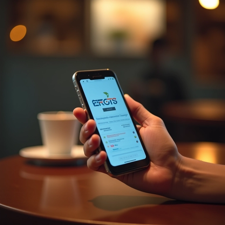 Consulta do saldo do FGTS pelo aplicativo no celular.