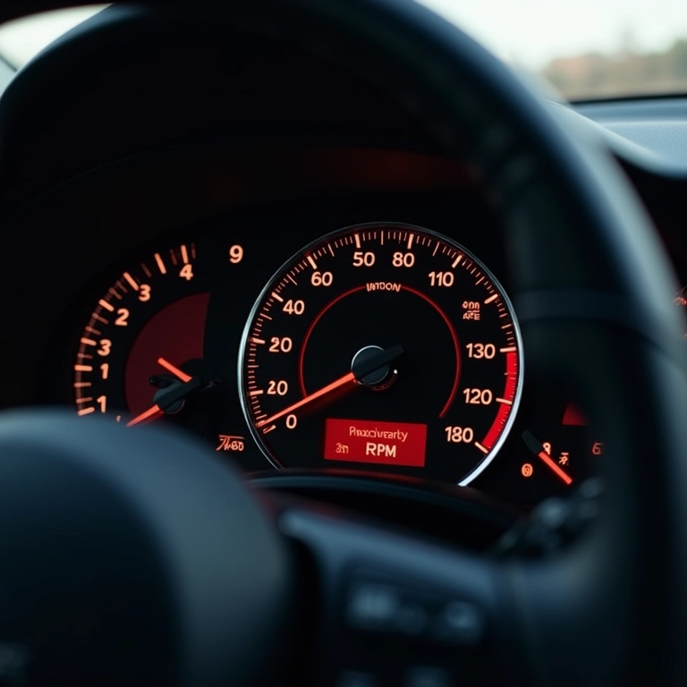 Conta-giros mostrando a rotação ideal para o controle de largada.