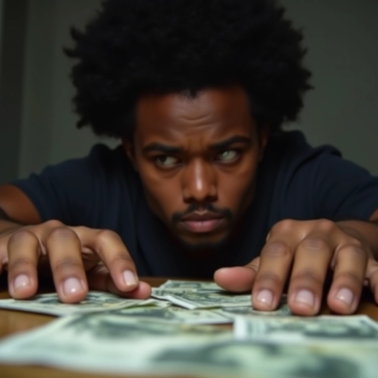 Contas espalhadas na mesa, simbolizando dívidas e dificuldades financeiras.