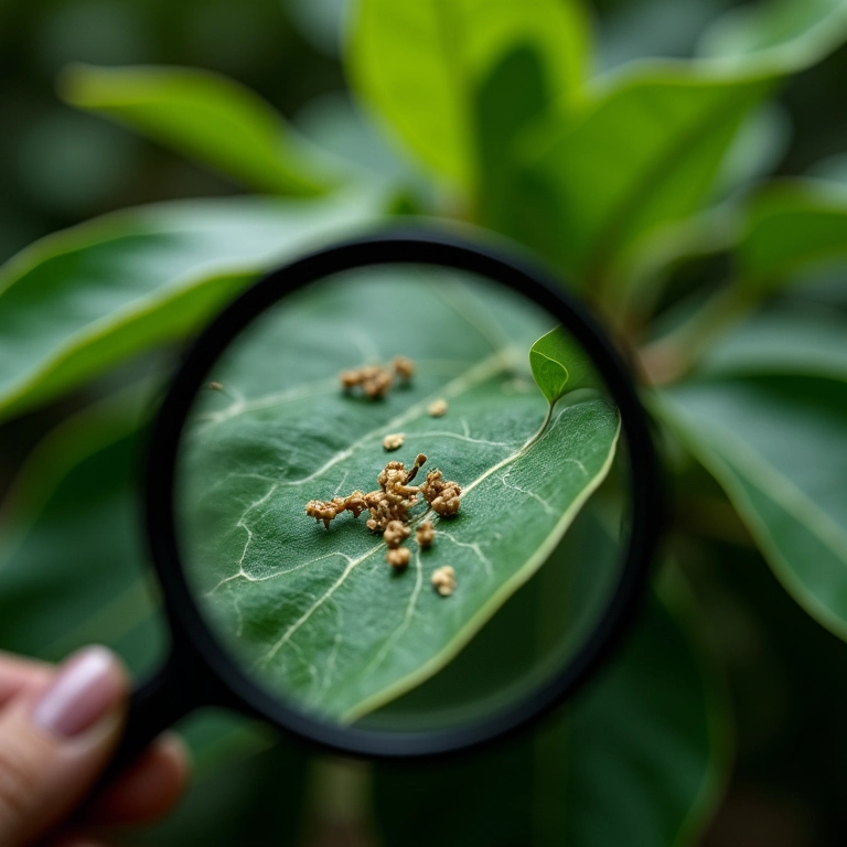 Controlando pragas e doenças em camélias.