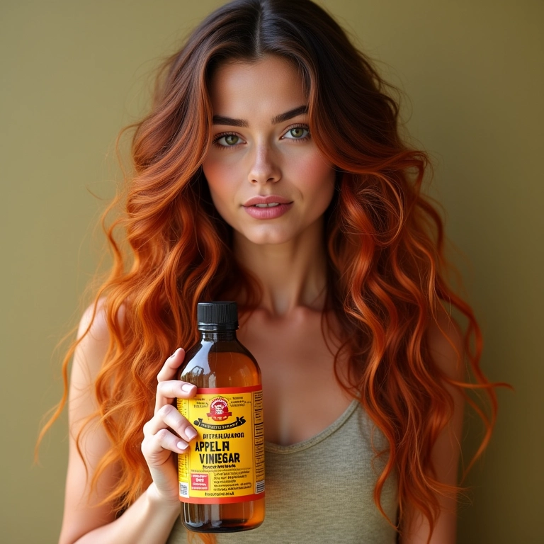 Controle da oleosidade capilar com vinagre de maçã.