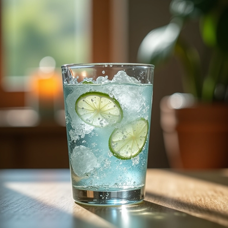 Copo de água ao lado da sauna, lembrando a importância da hidratação.