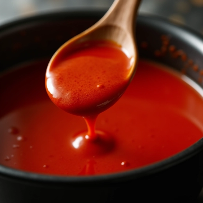 Cozinheiro adicionando açúcar ao molho de tomate para controlar a acidez.
